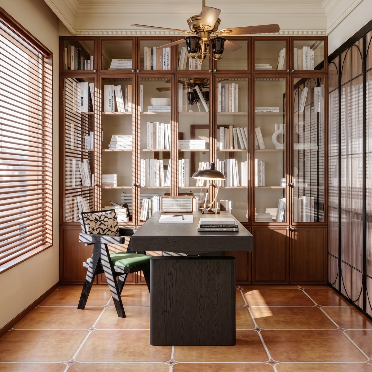 70.9" Electric Height-Adjustable Executive Desk with 4 Push-to-Open Drawers and Built-In Power Outlet - View 14