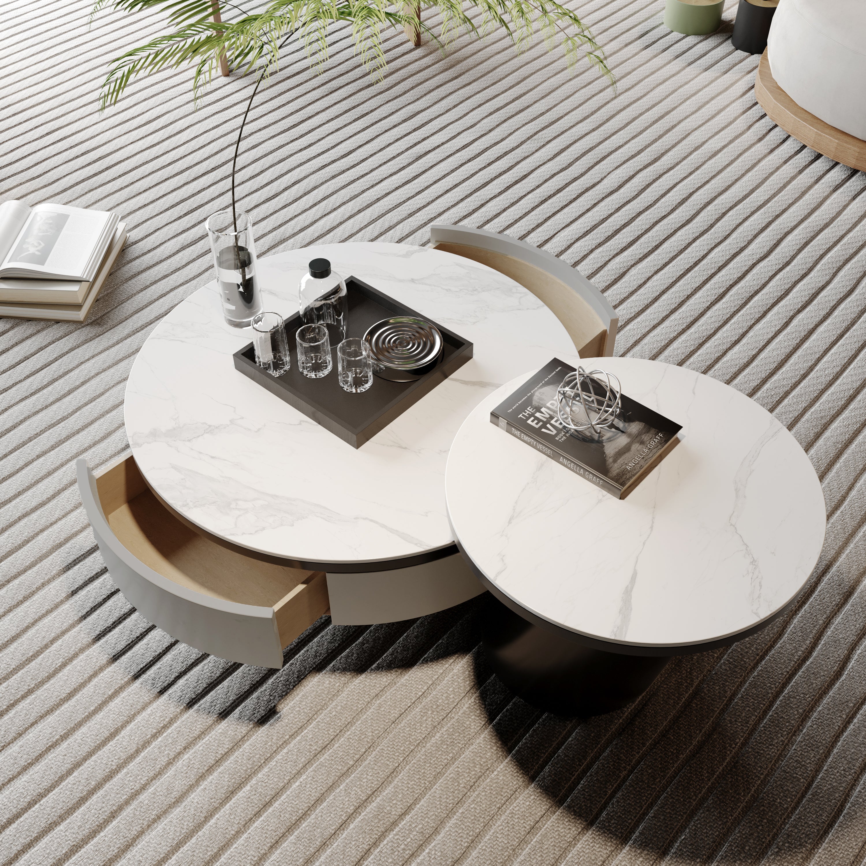 Round Coffee Table Set