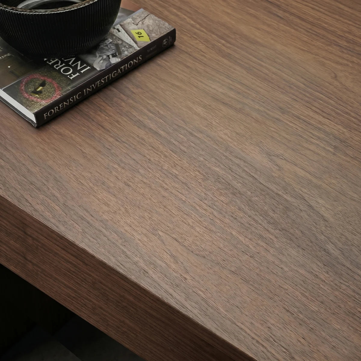 71" Modern Walnut Executive Desk with Integrated Storage Shelves & Concealed Drawers,Computer Office Table with Cable Management