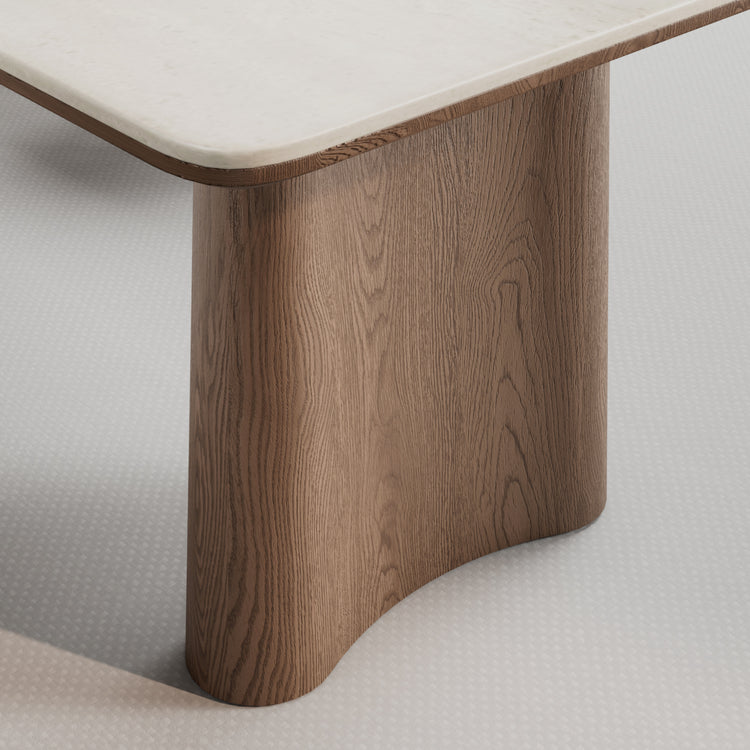Sculptural Wood Base