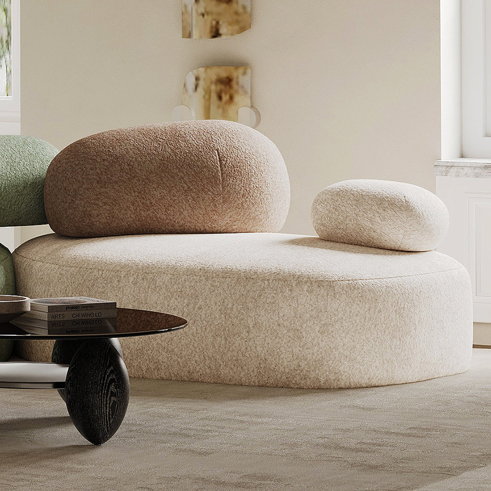 Pebble Modular Sofa in Navy, Green, and Beige