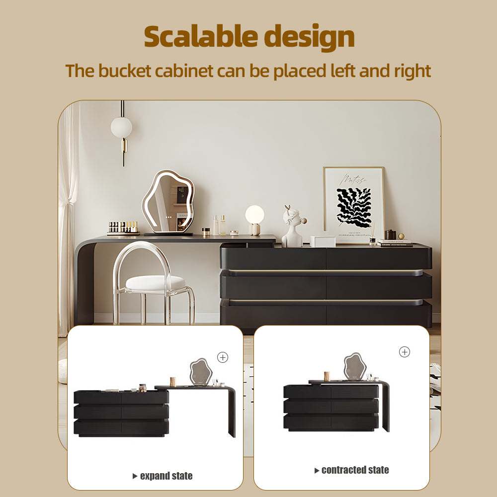 Modern Black Dressing Table