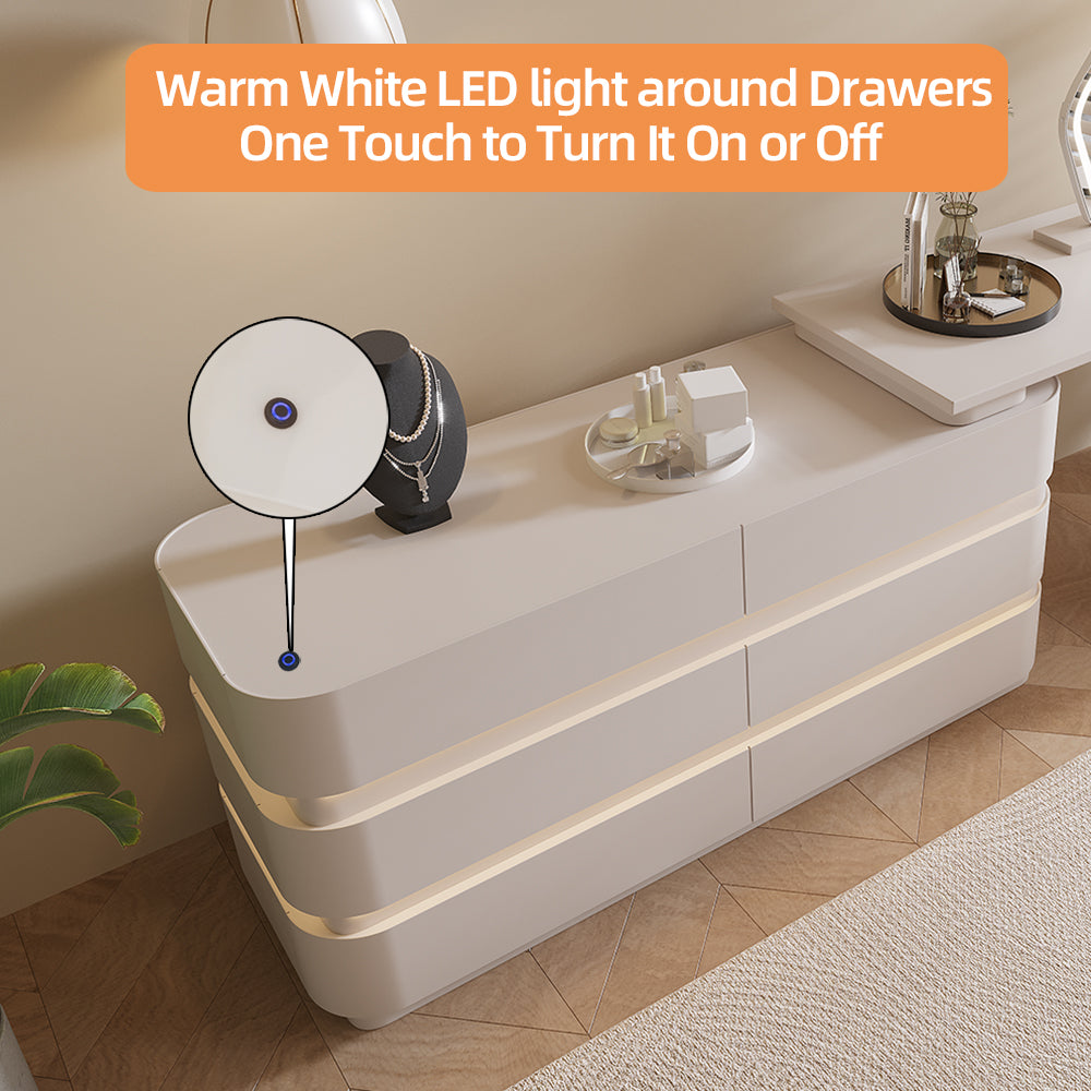 Modern Cream Dressing Table