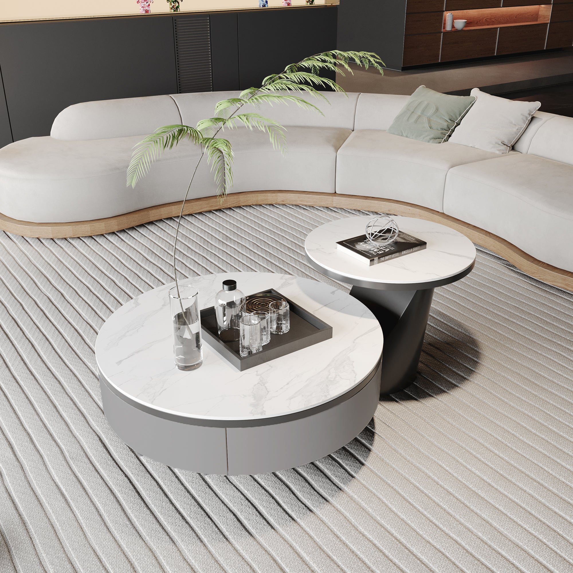 Round Coffee Table Set