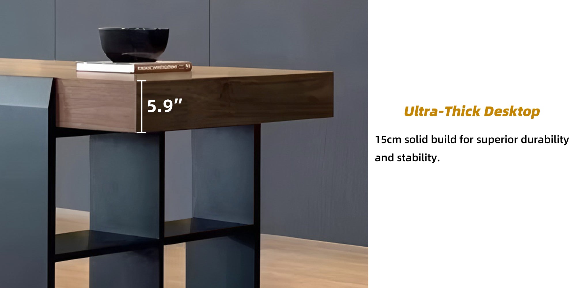 Modern Walnut Writing Desk