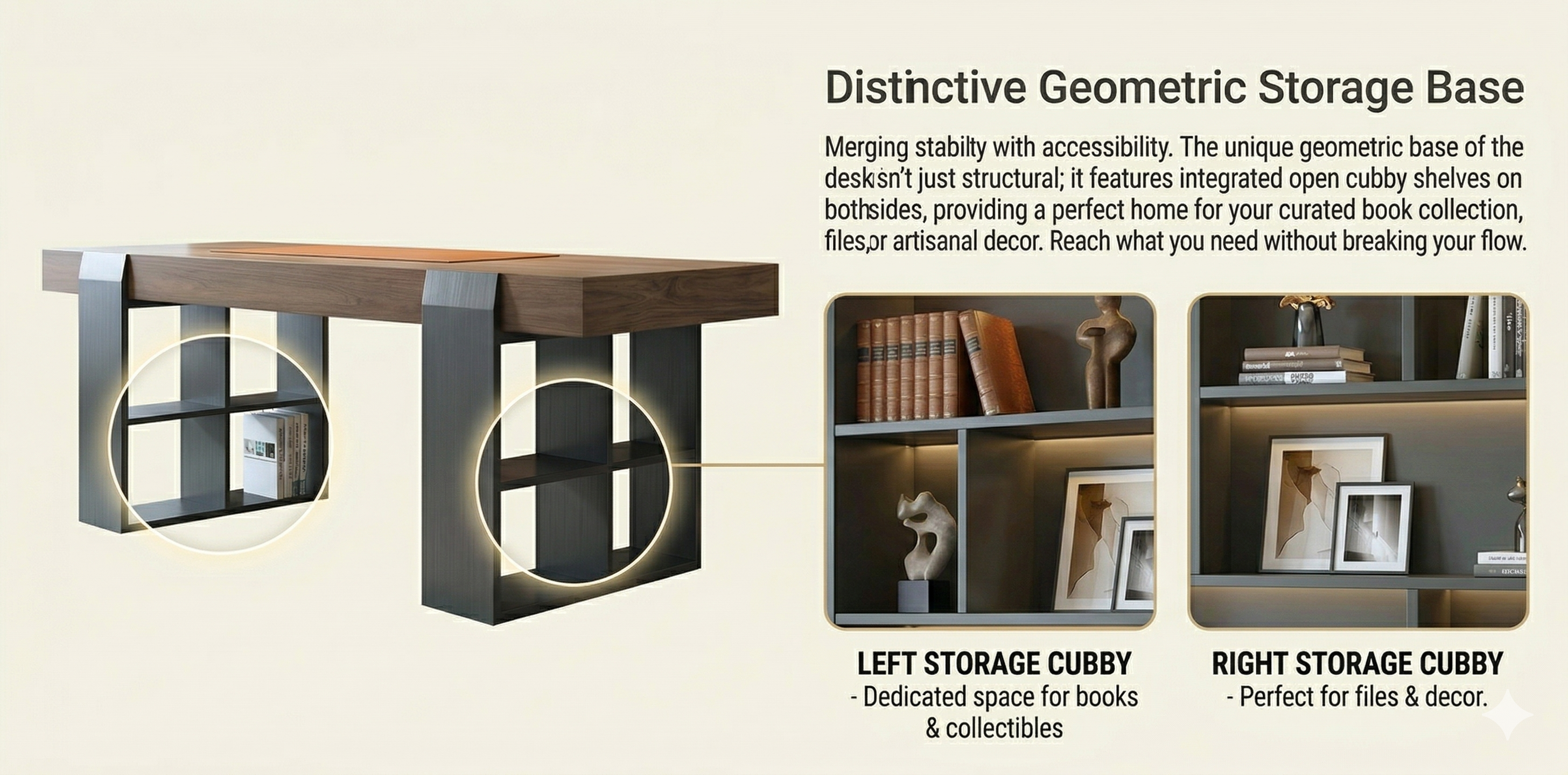 Modern Walnut Writing Desk