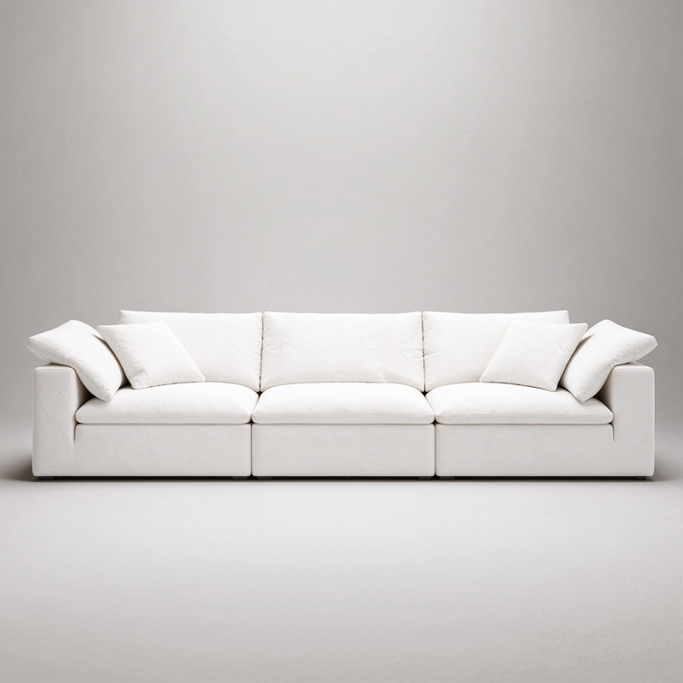 White background